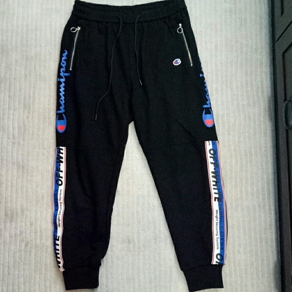 off white champion sweatpants